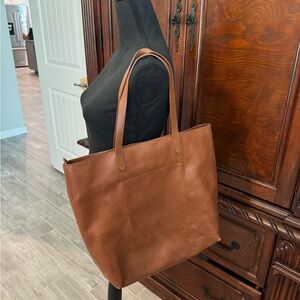Leather tote